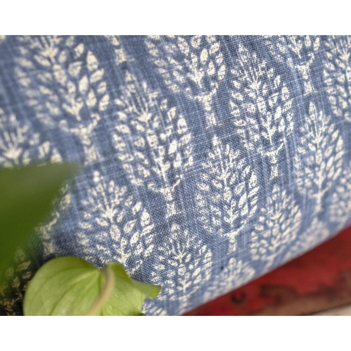 Scandinavian Mavi Dikdörtgen Yastık Kılıfı