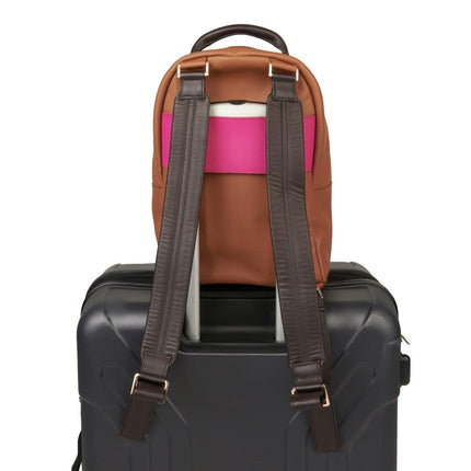 ALLBYB - Grace Leather Backpack Pink pocket - Sırt Çantası