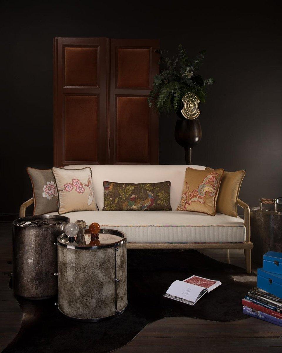 Sofa Corduroy Masif Ahşap Kanepe