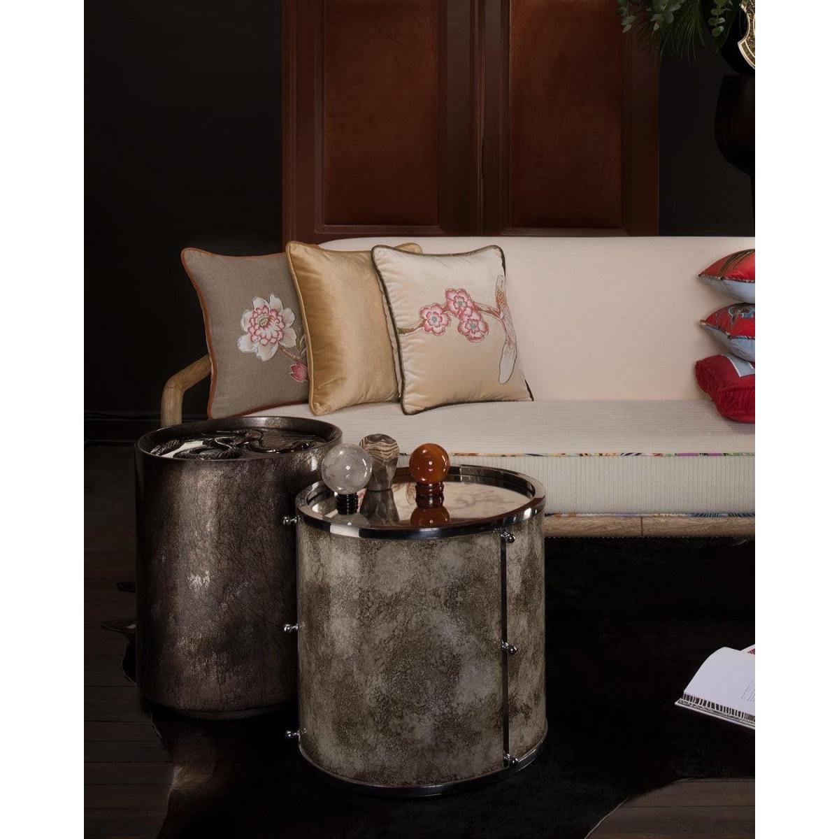 Seramik Yılan Yan Sehpa L