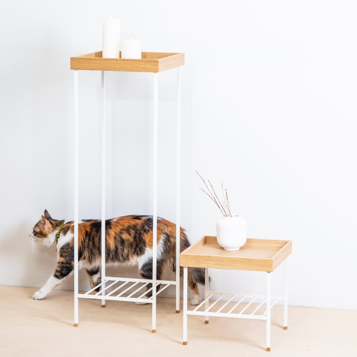 Edge Uzun Beyaz Sehpa