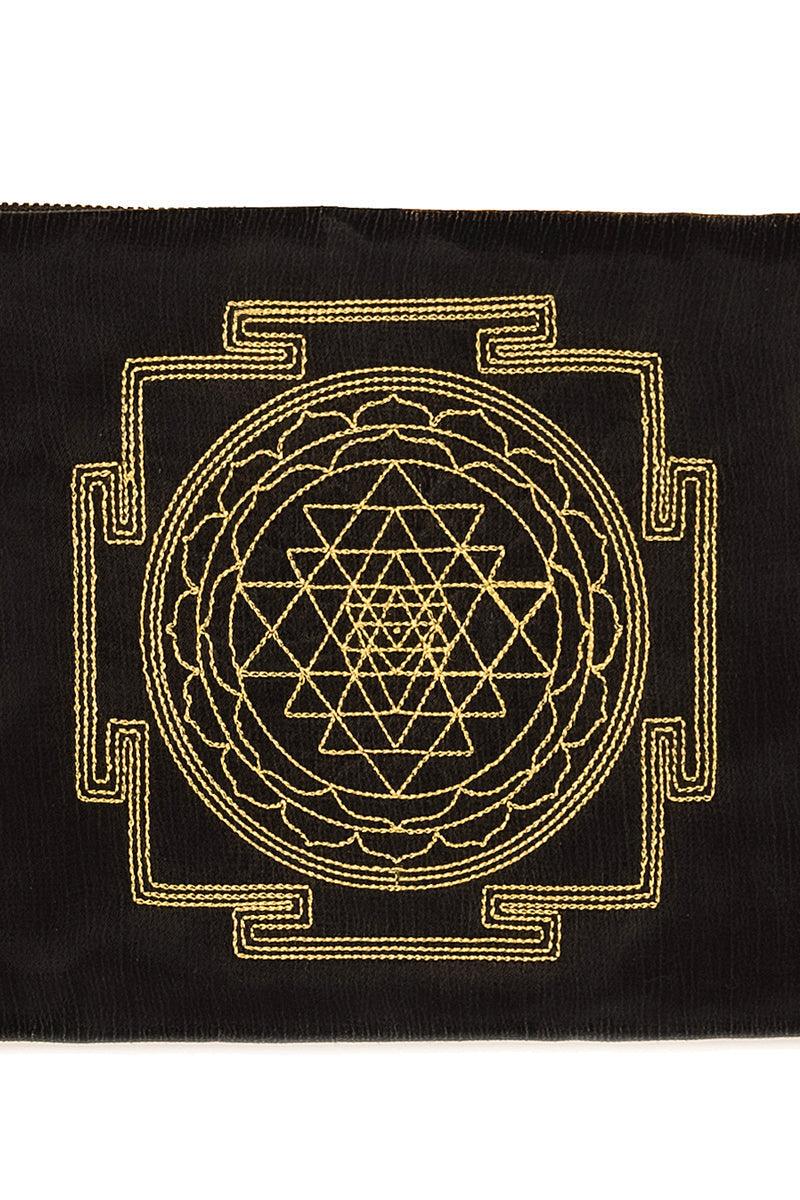 Ayanas - Sri Yantra Clutch Çanta - Obsidian - Clutch