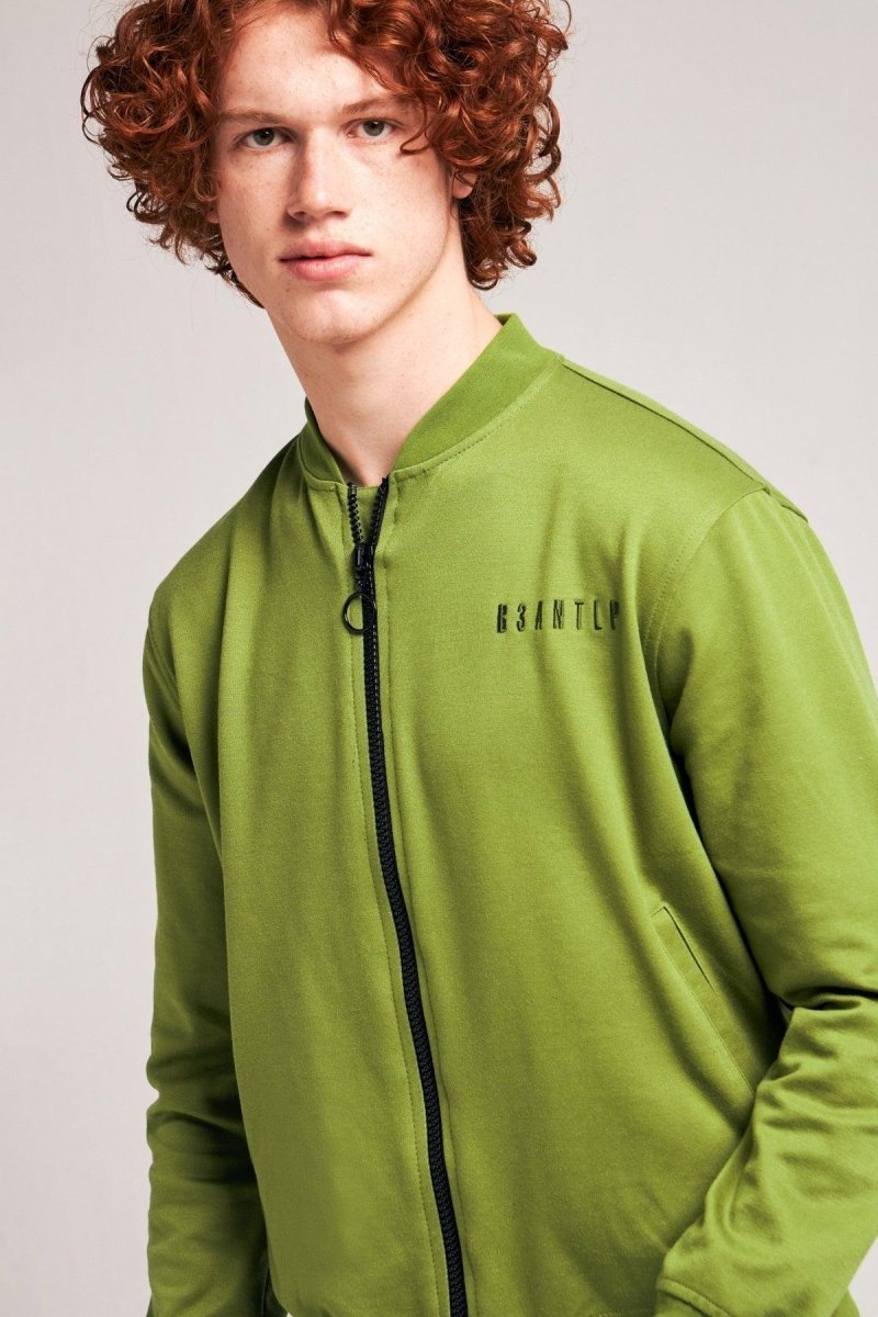 B3ANTLP - Luca Unisex Yeşil Bomber Ceket - Ceket