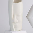 Beige & Stone - Halve Face Vazo (Beyaz) - Vazo