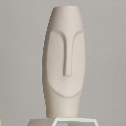 Beige & Stone - Nordic Face Vazo (Beyaz) - Vazo