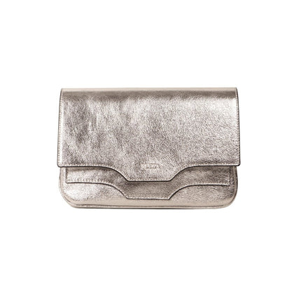 BLETA BAGS - FERA Crystal Silver Hakiki Deri Zincirli Çok Yönlü Çanta - Omuz Çantası