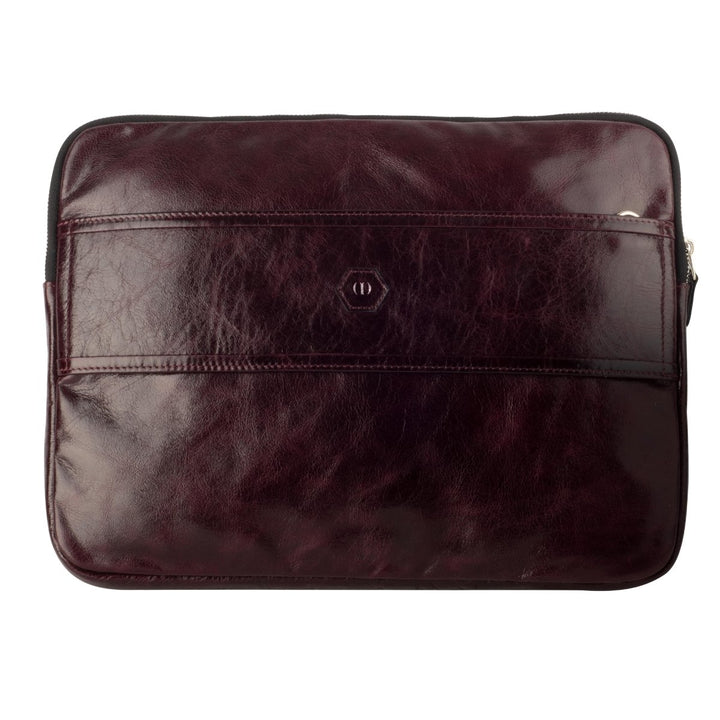 BLETA BAGS - INDICA Bordo Hakiki Deri Bilgisayar ve Döküman Çanta (Macbook 15 İnç) - Laptop Çantası