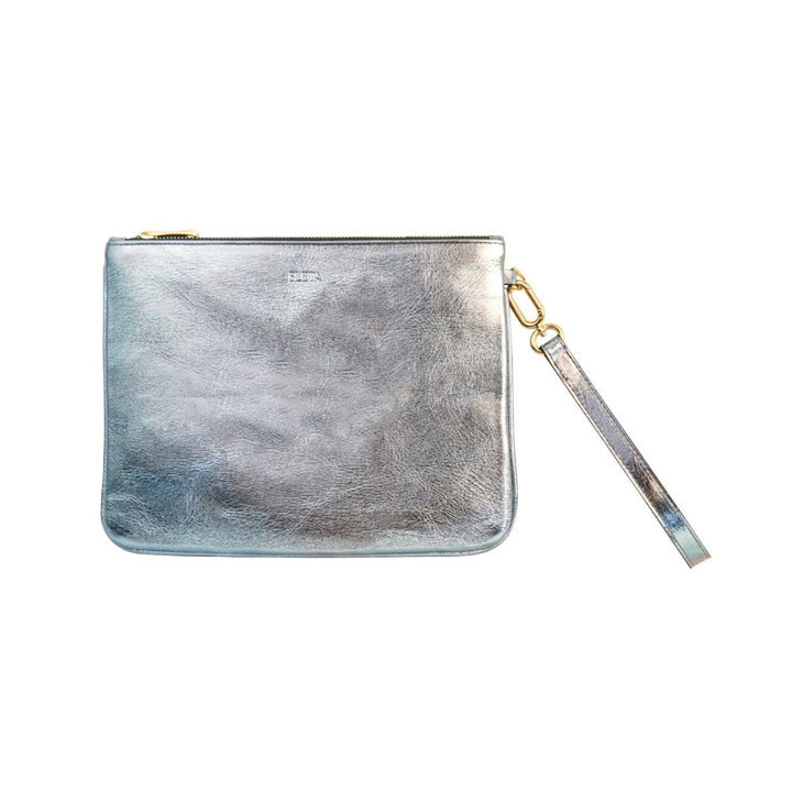 BLETA BAGS - MELLI Clutch Crystal Blue Hakiki Deri - Clutch