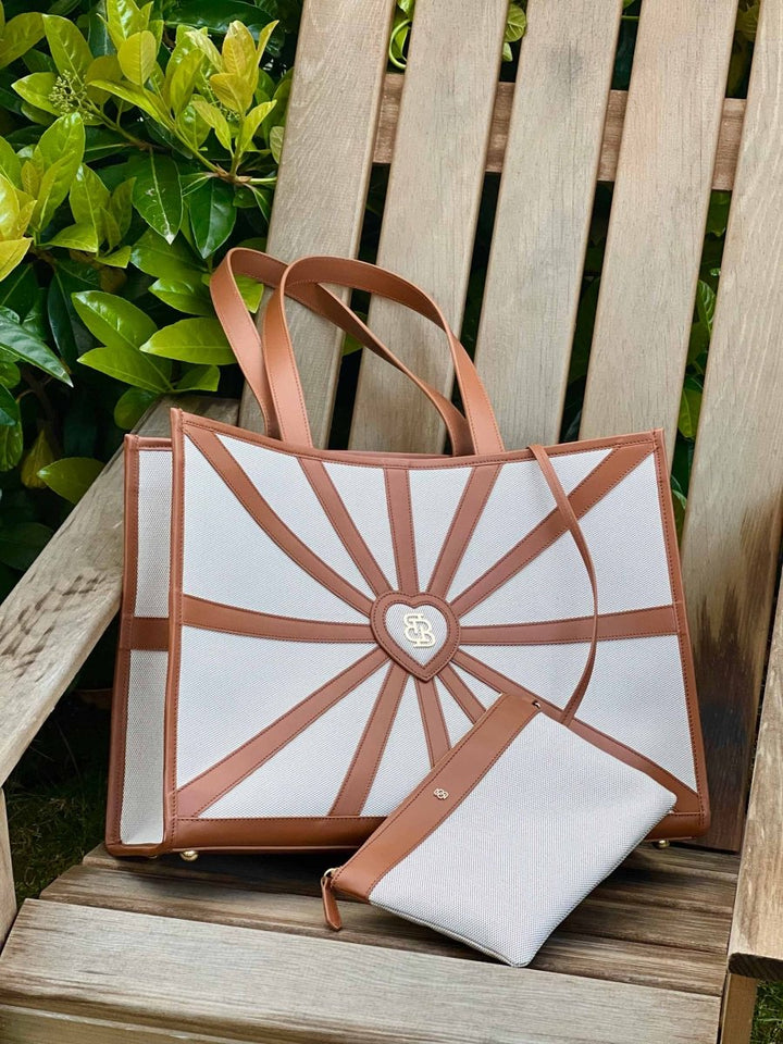 Bloomsbury - Sun Goddess Tan Tote Bag SS'23 - Tote Çanta