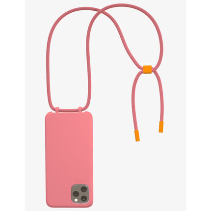 Bonibi Case - iPhone Askılı Telefon Kılıfı Coral/Coral/Tangerine - Telefon Kılıfı