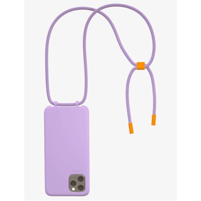 Bonibi Case - iPhone Askılı Telefon Kılıfı Lilac/Lilac/Tanngerine - Telefon Kılıfı