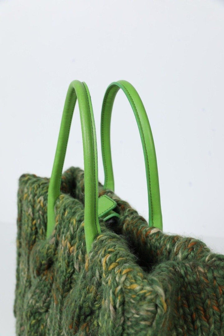 BooBag - Boowool Green Large Tote Çanta - Tote Çanta