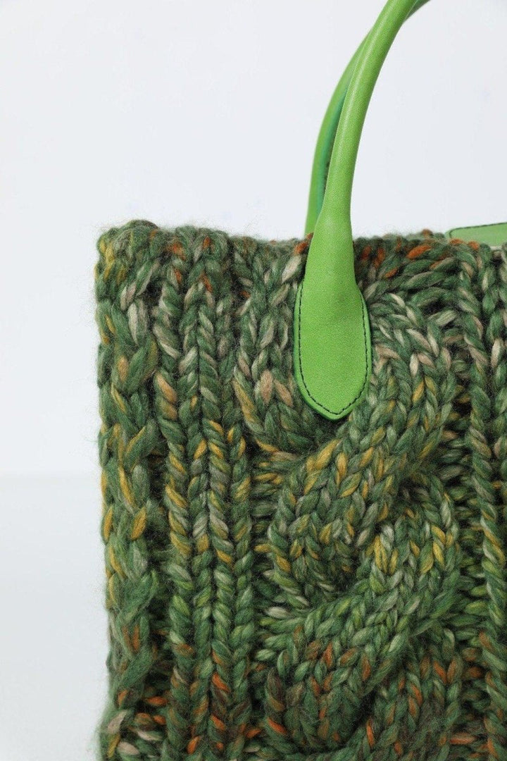 BooBag - Boowool Green Medium Tote Çanta - Tote Çanta