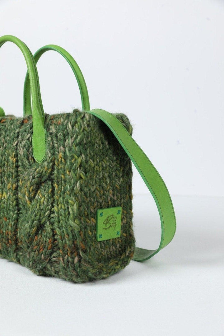 BooBag - Boowool Green Medium Tote Çanta - Tote Çanta