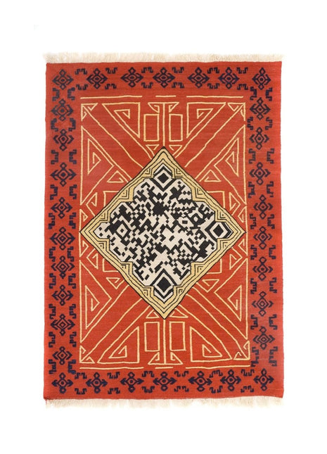 Caché Istanbul - QR HANDWOVEN RUG NO:2 - Kilim & Halı