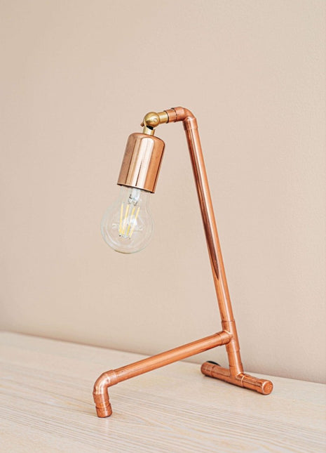 CC Copper Design - Collahuasi Bakır Masa Üstü Lambası - Masa Lambası