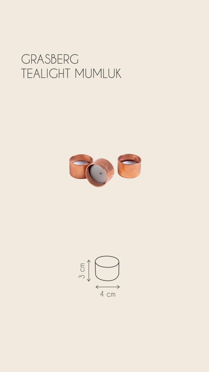 Grasberg Bakır Tealight Mumluk