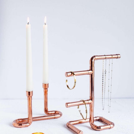 CC Copper Design - Grasberg Bakır Tealight Mumluk - Mumluk