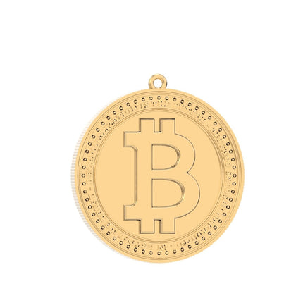 Chocli - Chocli 18 Ayar Altın Kaplama Bitcoin Kolye - Kolye