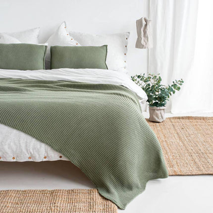Cozier - Moyha - Sense Yeşil Yatak Örtüsü - Yatak Örtüsü
