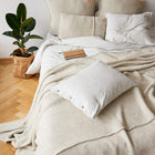 Cozier - Moyha - Woolly Kırık Beyaz Yatak Örtüsü - Yatak Örtüsü