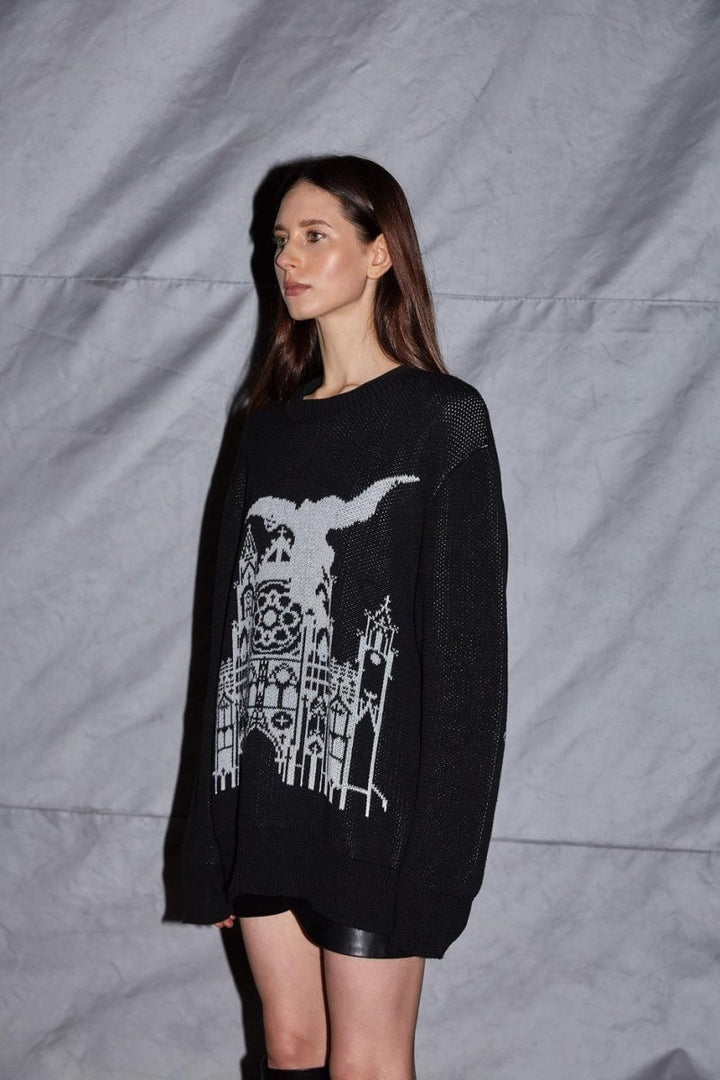 Death is Easy - Unisex Angel Knitted Sweater - Kazak