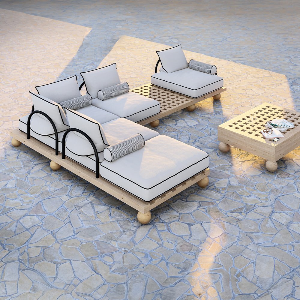 Picasso Outdoor Corner Set-Natural