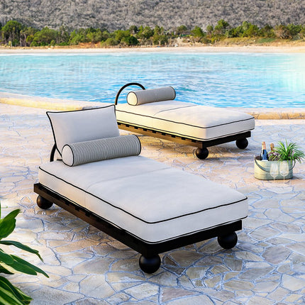 deekobjects - Picasso Outdoor Daybed- Siyah - Şezlong