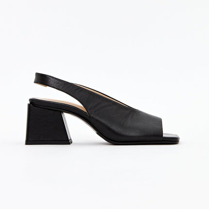 Dellel - Sonia Siyah Topuklu Ayakkabı - Topuklu Ayakkabı