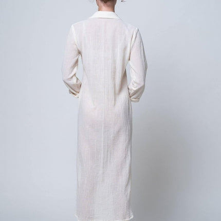 Dut Project - Rhine - Şile Bezi Gömlek Elbise - Elbise