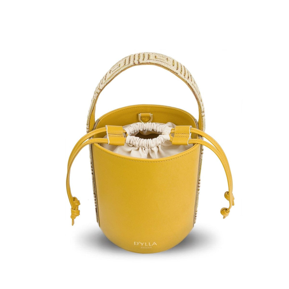 D'ylla Atelier - Lena Bucket Bag Mustard - Omuz Çantası