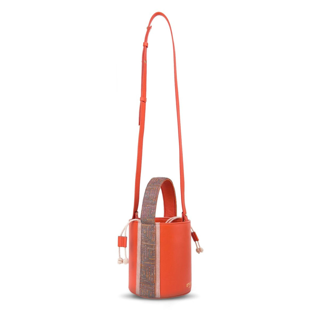 D'ylla Atelier - Lena Bucket Bag Pomegranate - Omuz Çantası