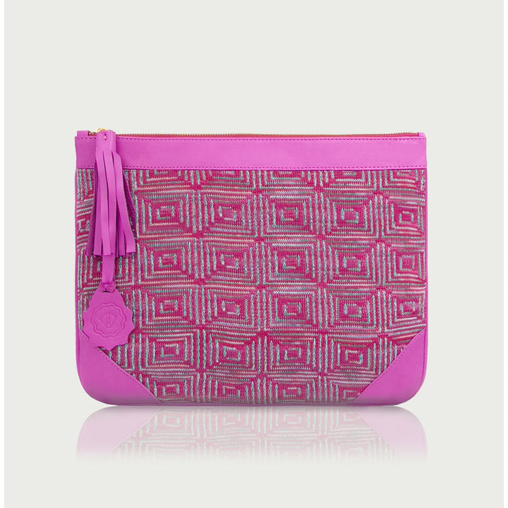 D'ylla Atelier - Munch Mithra Fuchsia Clutch Bag - El Çantası