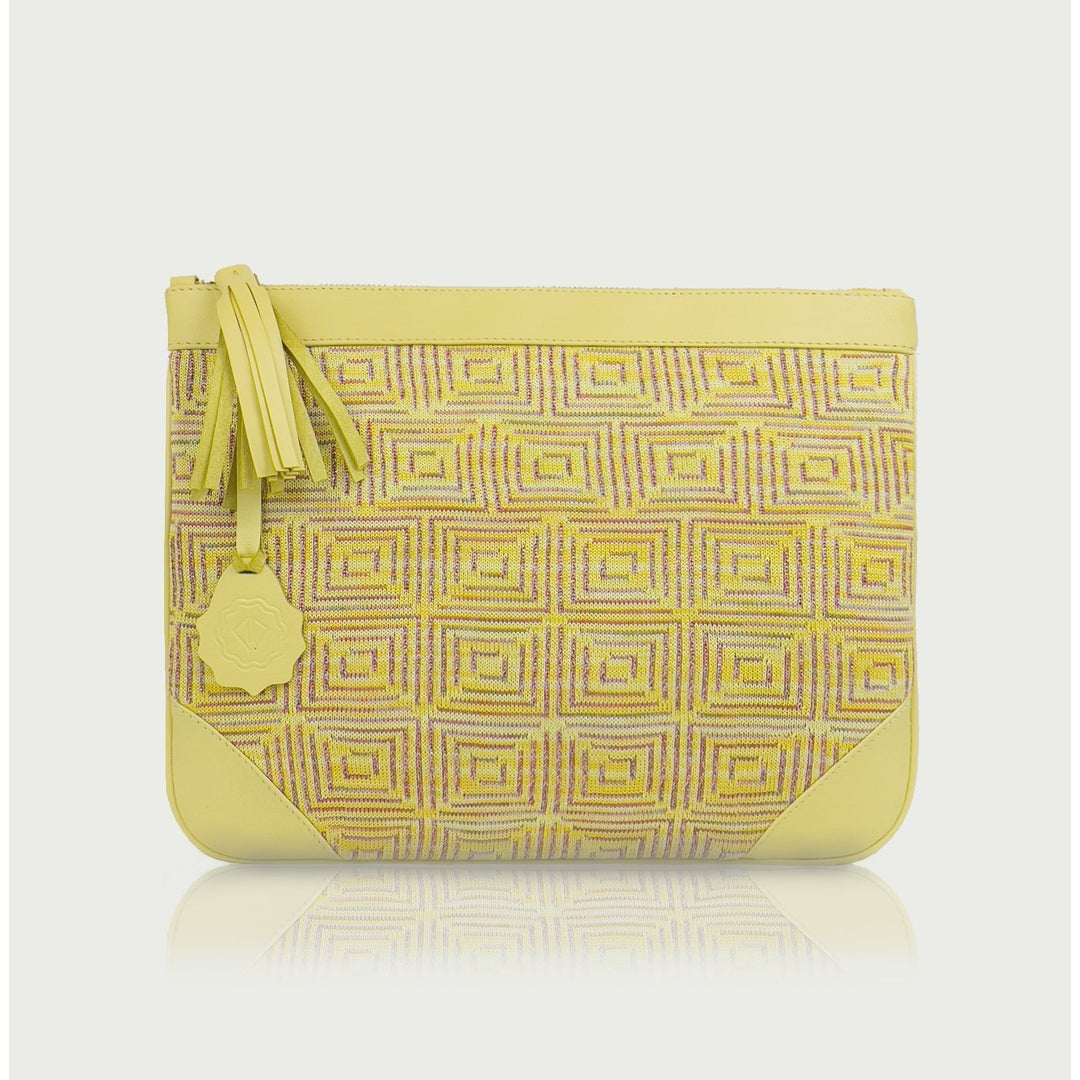 D'ylla Atelier - Munch Mithra Lemon Clutch bag - El Çantası