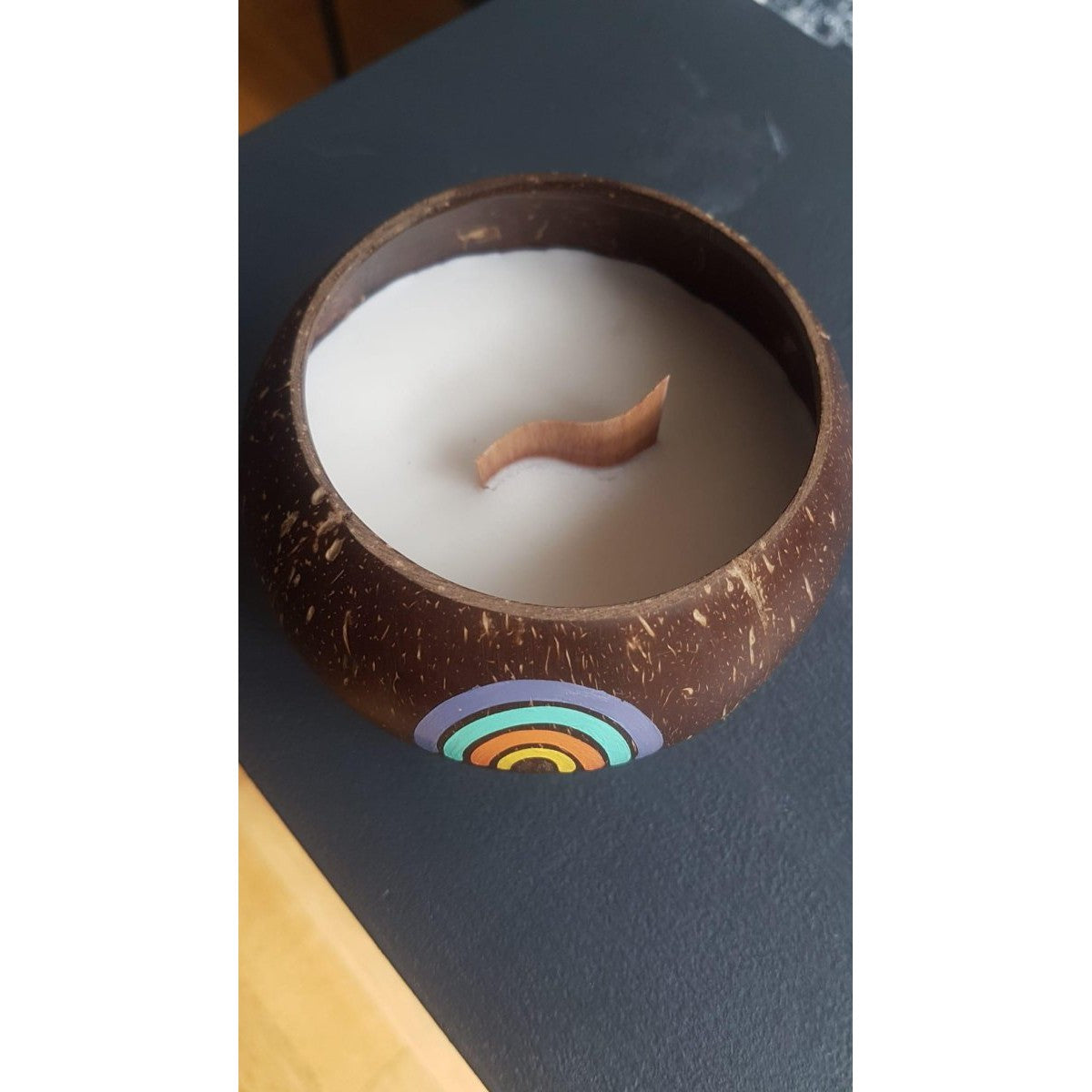 Hindistan Cevizi Jumbo Kasede %100 Soya & Hindistan Cevizi Mumu - Renkli Gökkuşağı