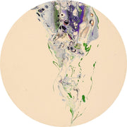 Mist II - Orijinal Akrilik Boyama 30cm Yuvarlak Soyut Tablo