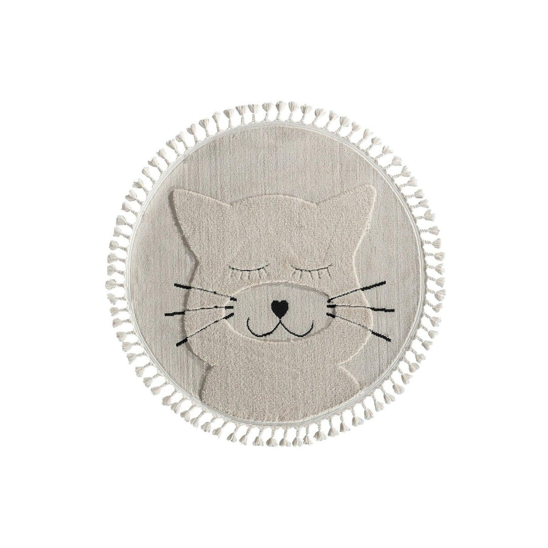 Empera - Kids Kitty Yuvarlak Halı - Kilim & Halı