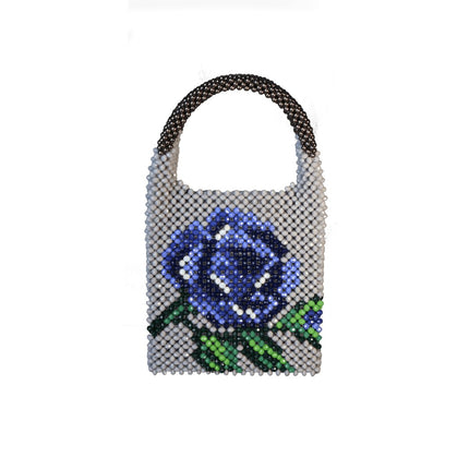 Fancy Monger - Blue Rose Speacial Craft Design El Çantası - El Çantası