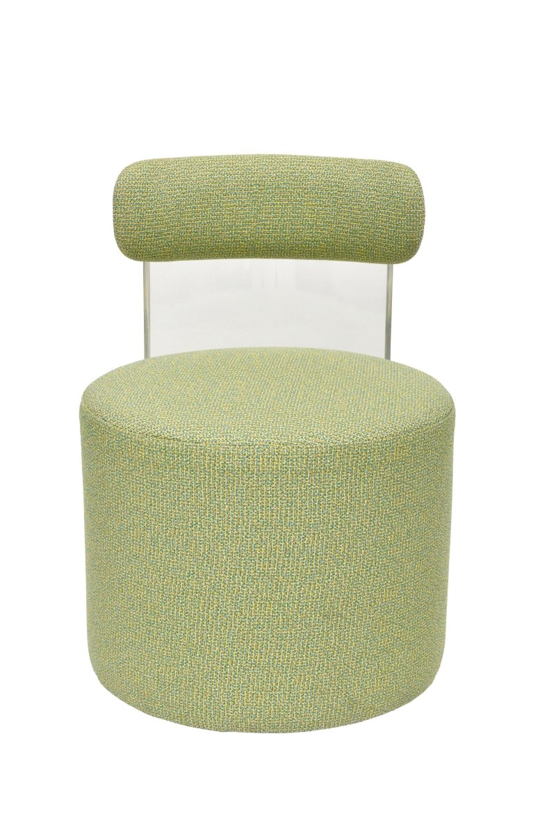 MOON SANDALYE TEKERLEKLİ - PLEKSİ ARKALI