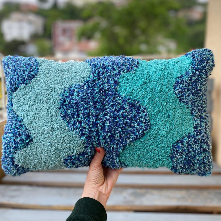 FILLE A FILLE DESIGN STUDIO - Blue Pillow - Yastık & Kırlent