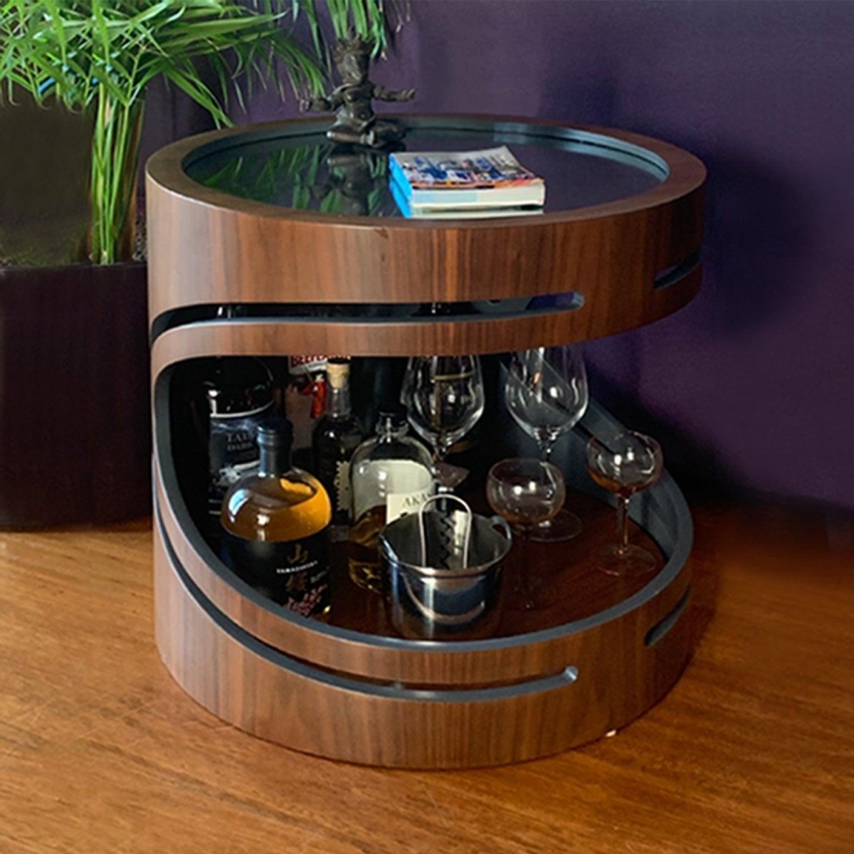 Flow Sehpa Kullanımlı Mini Bar - İçki Dolabı