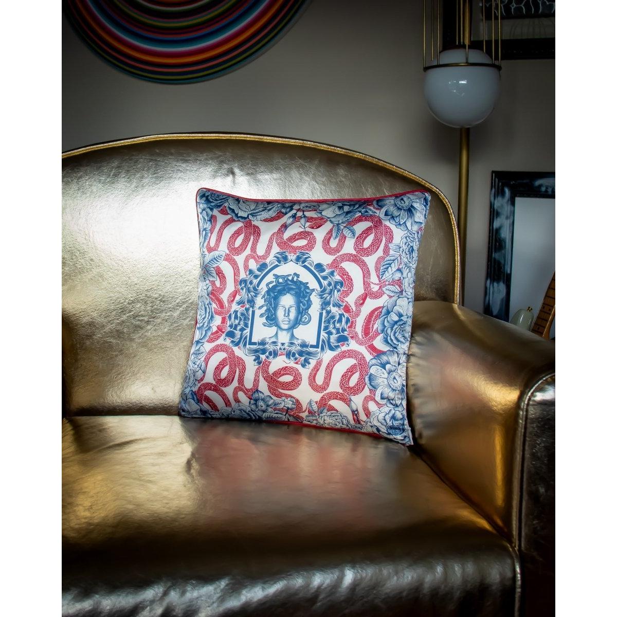 Kırlent Bordo Medusa