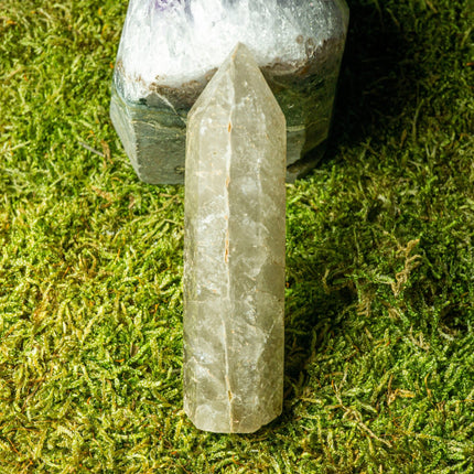 indafelhayat - Kristal Kuvars ve Dumanlı Kuvars Melez Dikit - Dekoratif Ürün
