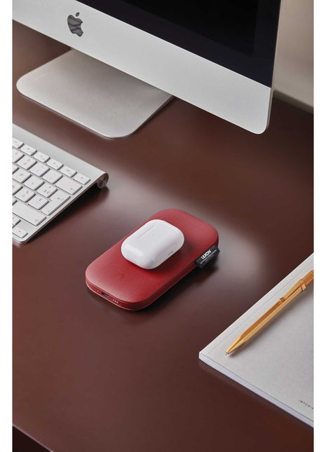 Lexon - Lexon Softpower Wirelessbank Kablosuz Şarj Cihazı & Powerbank - Kırmızı - Şarj Cihazı