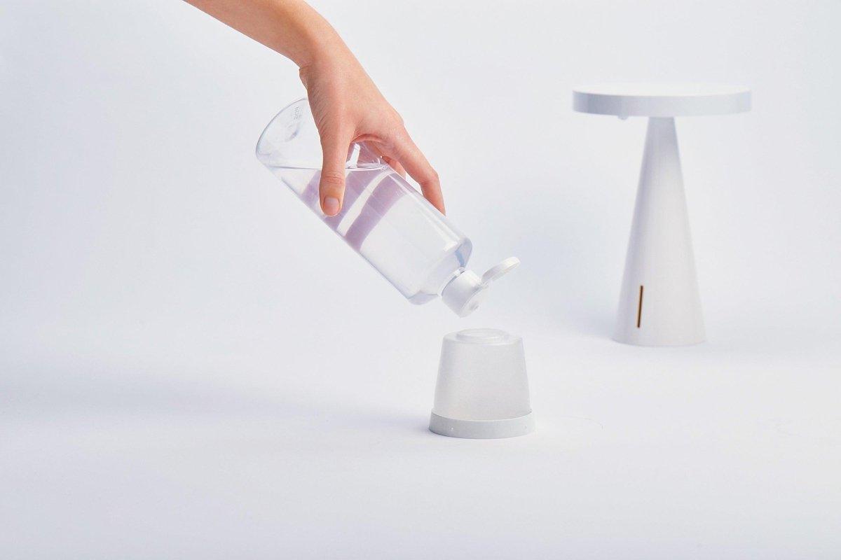 Lexon Mano Sensörlü Aydınlatmalı Dezenfektan Dispanseri - Beyaz