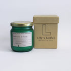 Lily's Candles - Sandal Ağacı & Portakal Yeşil Cam %100 Doğal Mum - Mum