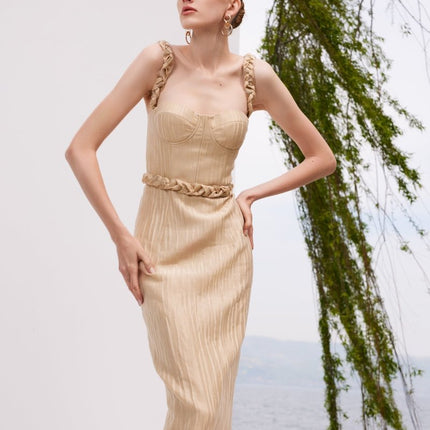 Lunaire Studio - Golden Gala Elbise - Elbise