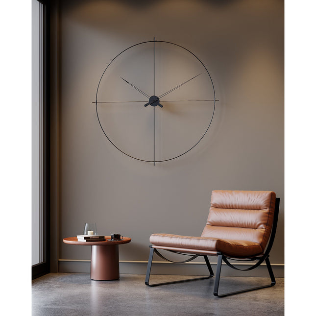 M Clocks - Eternal 110 cm Siyah Duvar Saati - Duvar Saati