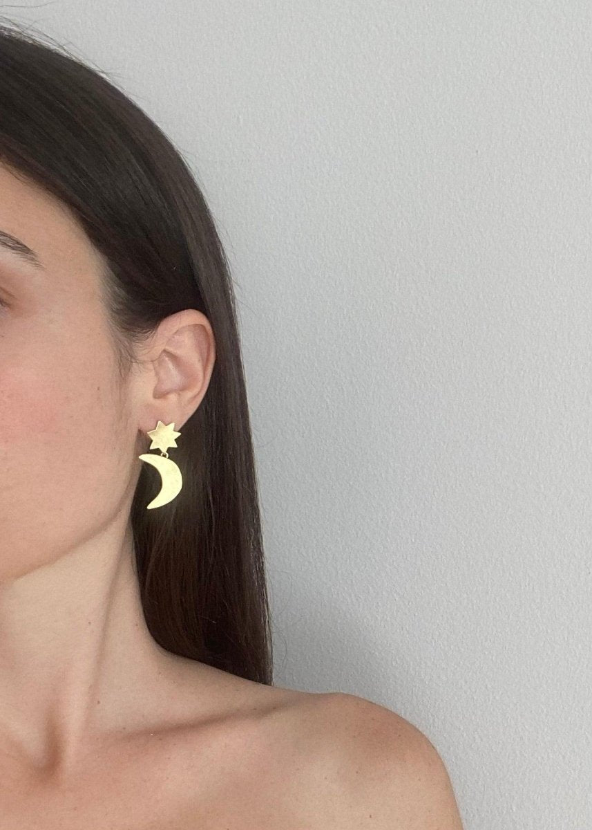 Maja Jewels - Star & Moon Earrings -