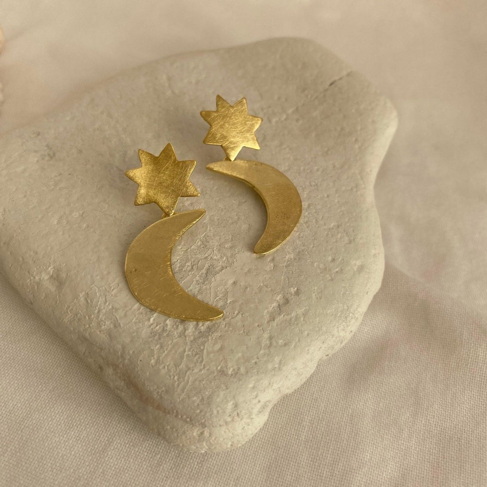 Maja Jewels - Star & Moon Earrings -